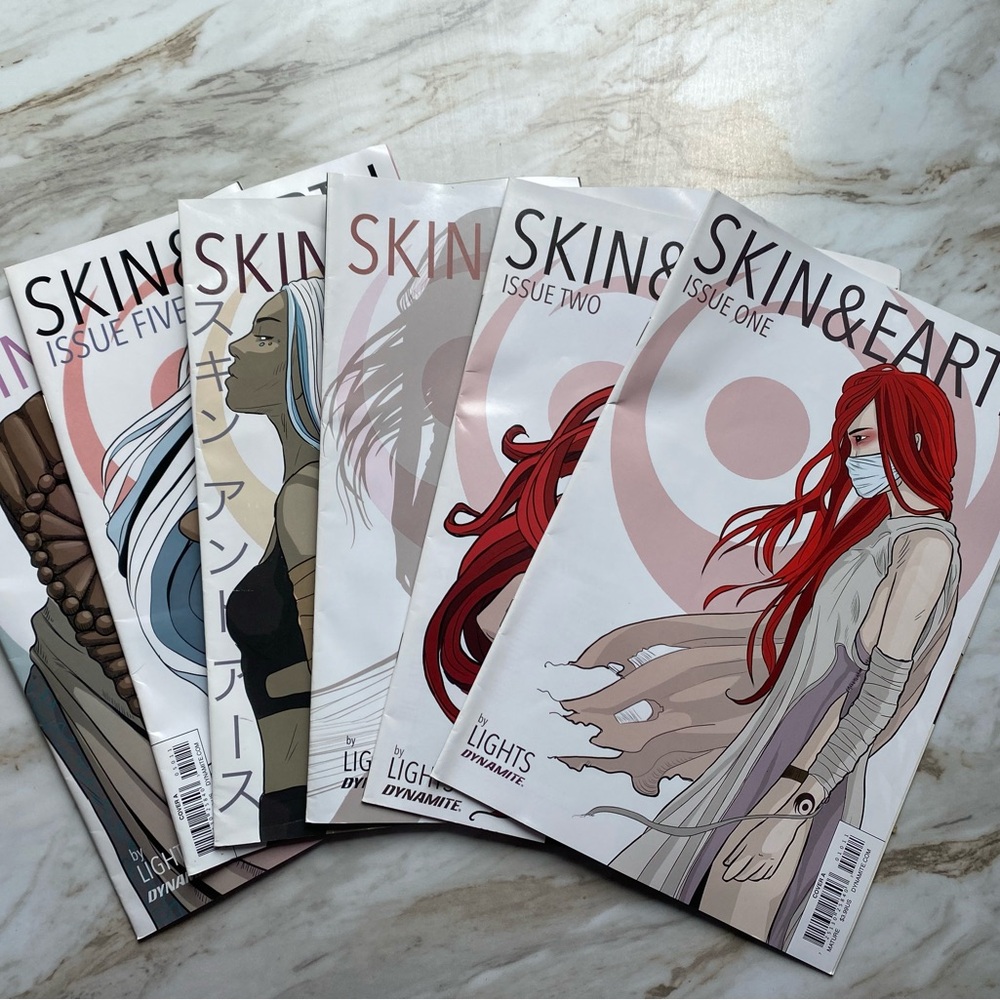 Complete set of Skin and Earth comics by Lights